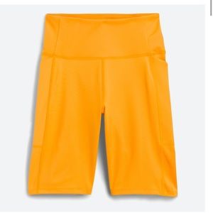 Golden Yellow Biker Short
